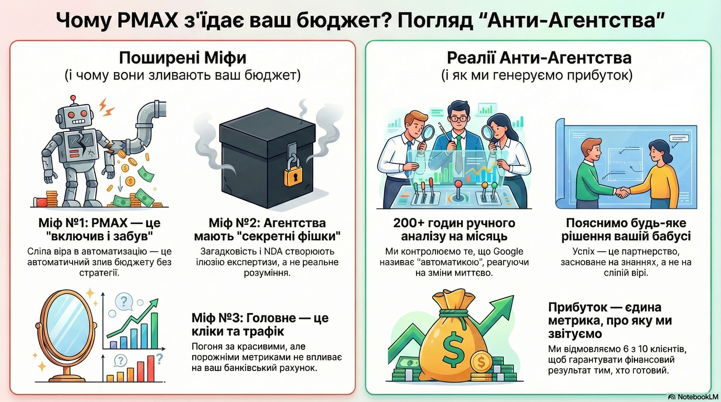 Чому PMAX з'їдає ваш Бюджет. Погляд Анти-Агенства